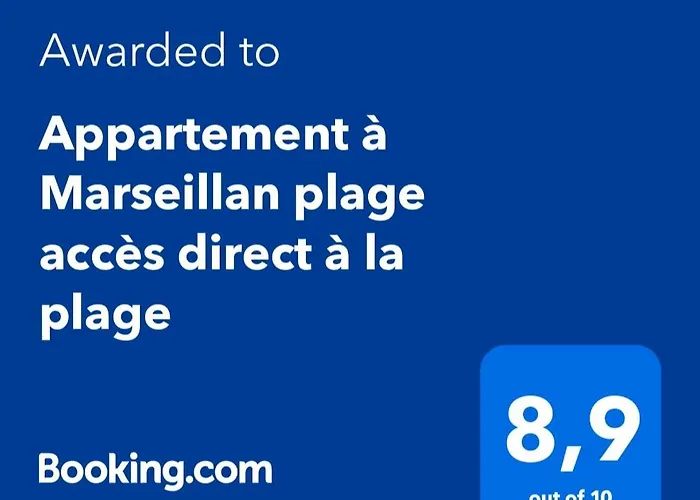 Appartement à Marseillan plage accès direct à la plage